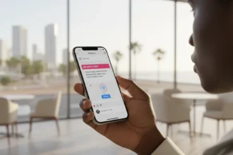 Smartphone com logo do Instagram e escudo de segurança digital para proteger conta Instagram contra invasões.