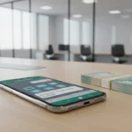 Logotipo do Meta unindo chatbots rivais no WhatsApp sob uma barreira de taxas que limita a livre concorrência.