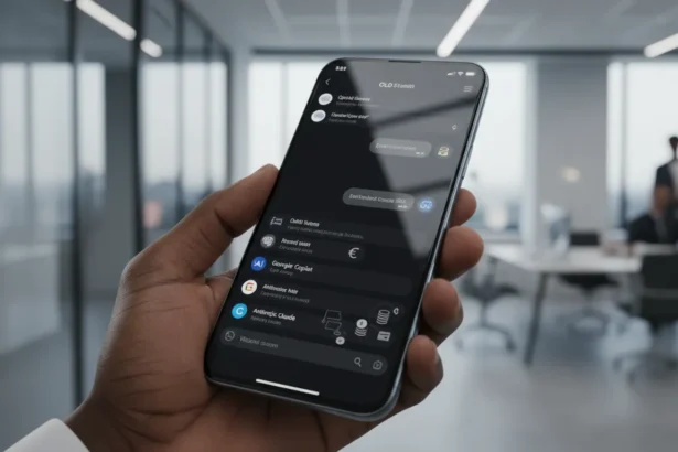 Logotipo do WhatsApp cercado por chatbots rivais no WhatsApp com ícones de moedas e taxas por mensagem.