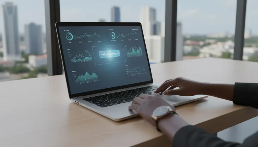 Interface do software Microsoft Gestor do PC com opções de limpeza para otimizar e acelerar computadores Windows lentos.