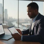 Logos da Meta e Instagram com símbolos de Euro e o mapa do continente sobre a taxa publicidade Meta Europa.