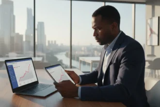 Logos da Meta e Instagram com símbolos de Euro e o mapa do continente sobre a taxa publicidade Meta Europa.